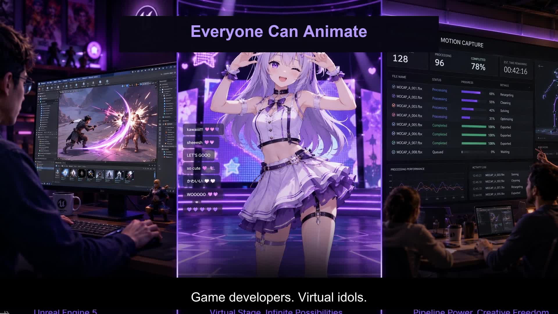 MotionEditor workflows for game developers virtual creators studios and robotics teams