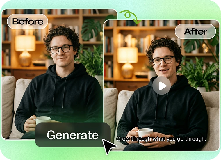 AI talking image demo — turn portraits and avatars into talking videos